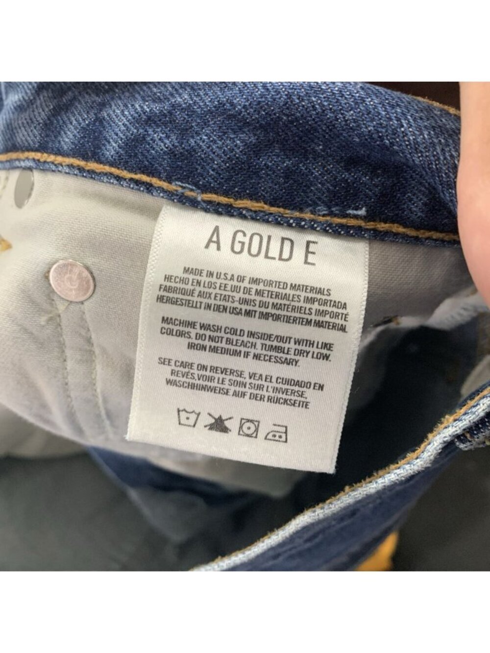 Agolde High Rise Vintage Flare Jeans Womens 32x31 100% Organic Cotton Blue Denim - Picture 9 of 12